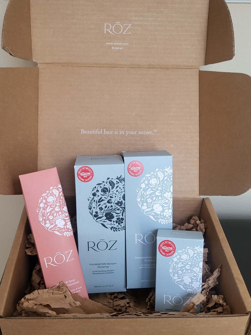 New In Box - ROZ Haircare Set